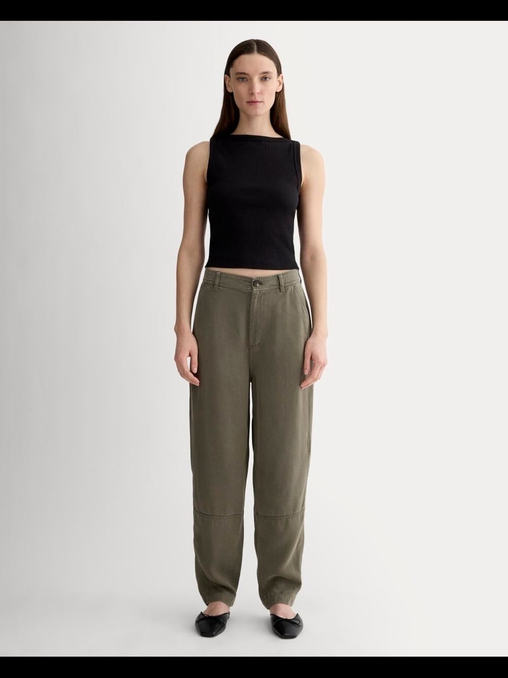 Everlane The Chino In Buttersoft Relaxed Olive Pants Size 0 Small